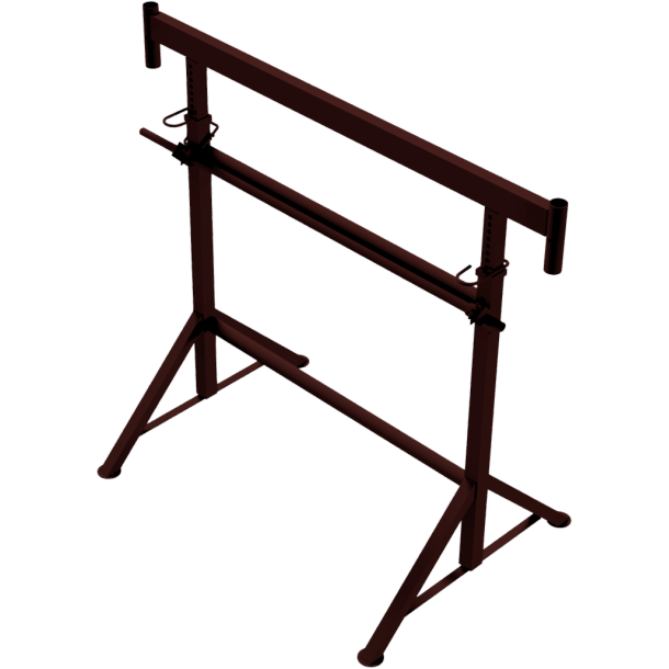 Crank-operated scaffolding jack K1200 | Width: 1.50m | Height: 1.20 m - 1.95 m | painted brown